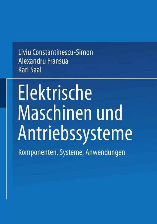 Produktbild: Elektrische Maschinen und Antriebssysteme