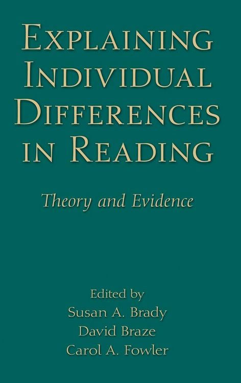 Produktbild: Explaining Individual Differences in Reading