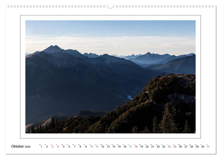 Produktbild: Unterwegs in den Bayerischen Voralpen (hochwertiger Premium Wandkalender 2026 DIN A2 quer), Kunstdruck in Hochglanz