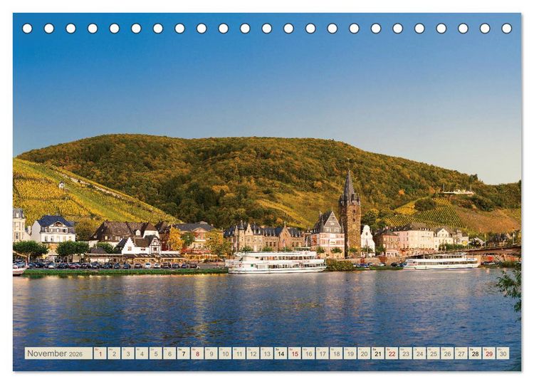 Produktbild: Die Mosel von Metz bis Koblenz (Tischkalender 2026 DIN A5 quer), CALVENDO Monatskalender