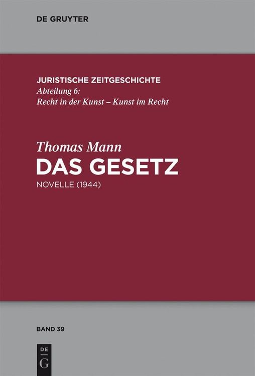 Produktbild: Das Gesetz