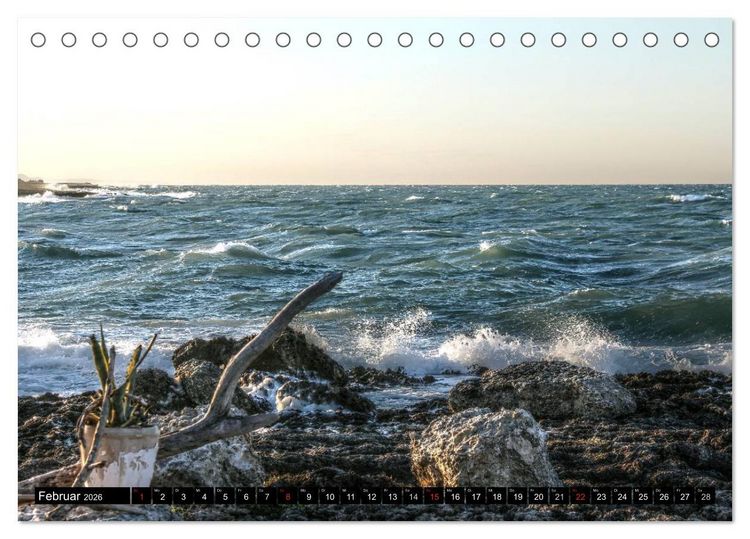 Produktbild: Apulien &ndash; Impressionen (Tischkalender 2026 DIN A5 quer), CALVENDO Monatskalender