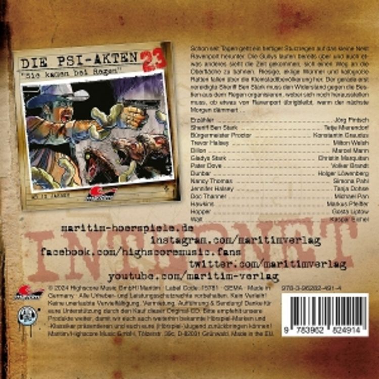 Die PSI-Akten - Sie kamen bei Regen, 1 Audio-CD