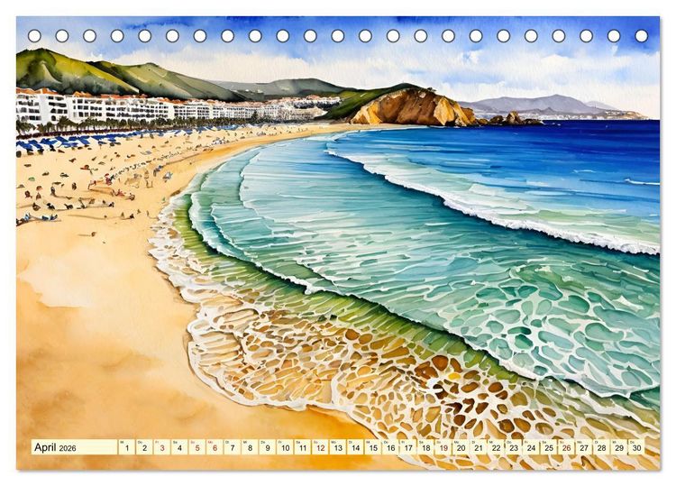 Produktbild: Faszination Spanien (Tischkalender 2026 DIN A5 quer), CALVENDO Monatskalender