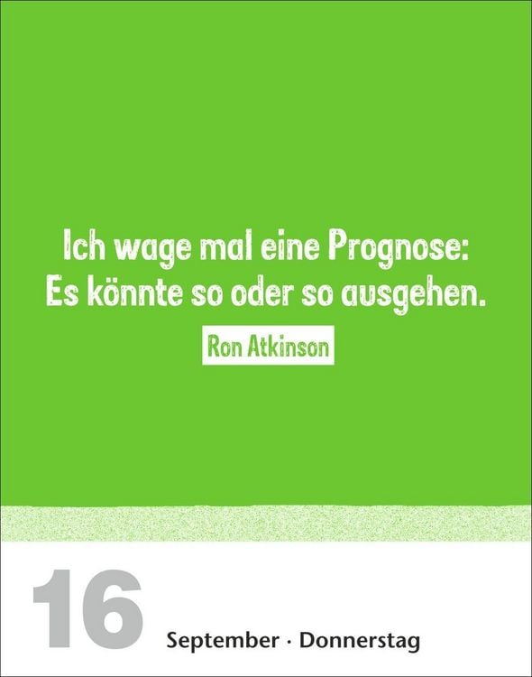 Produktbild: Lattenknaller Tagesabrei&szlig;kalender 2027 - Die witzigsten Fu&szlig;ballerspr&uuml;che