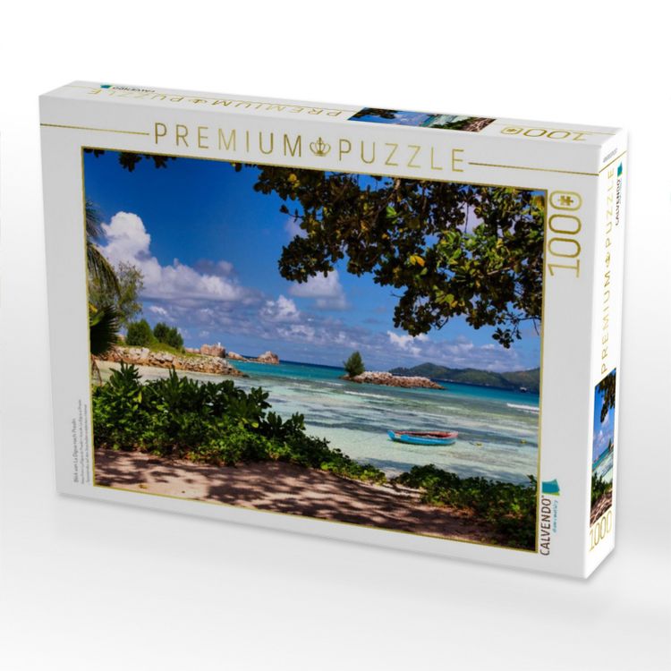 Produktbild: CALVENDO Puzzle Blick von La Digue nach Praslin | 1000 Teile Lege-Gr&ouml;&szlig;e 64x48cm Foto-Puzzle f&uuml;r gl&uuml;ckliche Stunden
