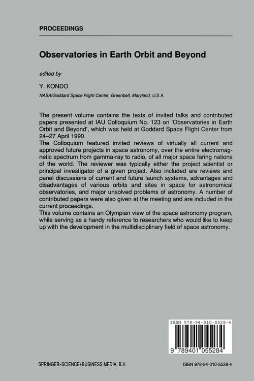 Produktbild: Observatories in Earth Orbit and Beyond