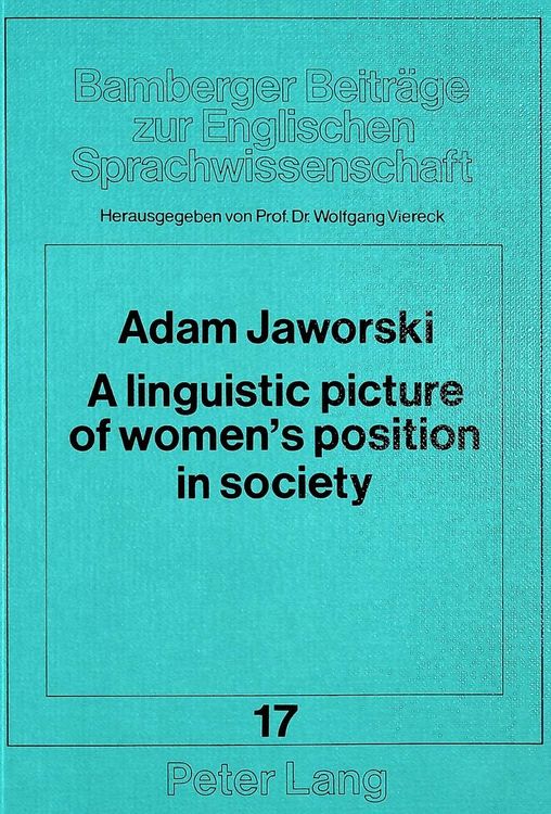 Produktbild: A linguistic picture of women's position in society