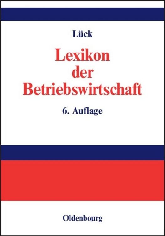 Produktbild: Lexikon der Betriebswirtschaft