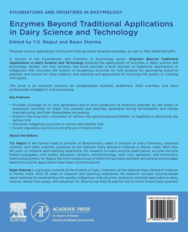 Produktbild: Enzymes Beyond Traditional Applications in Dairy Science and Technology