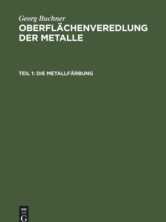 Produktbild: Die Metallf&auml;rbung