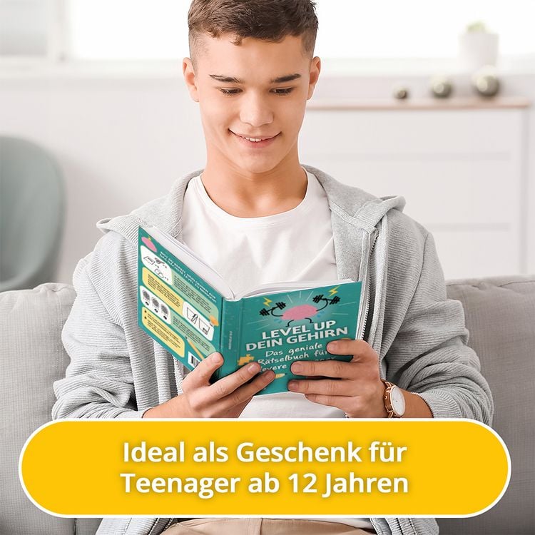 Produktbild: Das geniale R&auml;tselbuch f&uuml;r clevere Teenager &ndash; Level up dein Gehirn