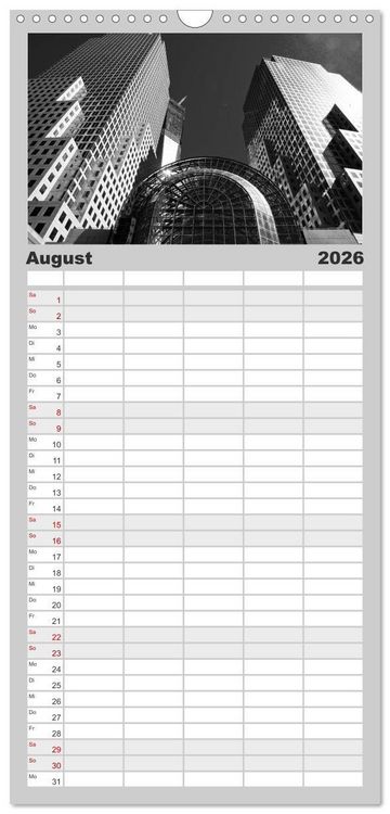 Produktbild: Familienplaner 2026 - New York &ndash; The Big Apple mit 5 Spalten (Wandkalender, 21 x 45 cm) CALVENDO