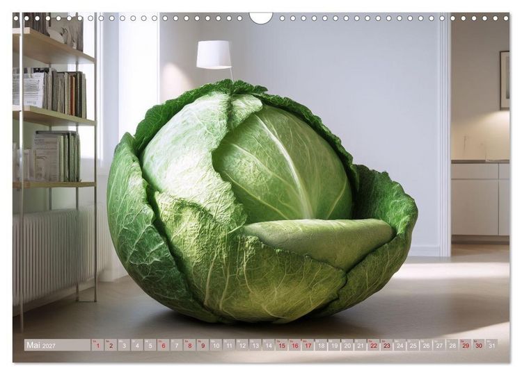 Produktbild: Vegitecture. Fotorealistische Visionen architektonischer Details (Wandkalender 2027 DIN A3 quer), CALVENDO Monatskalender