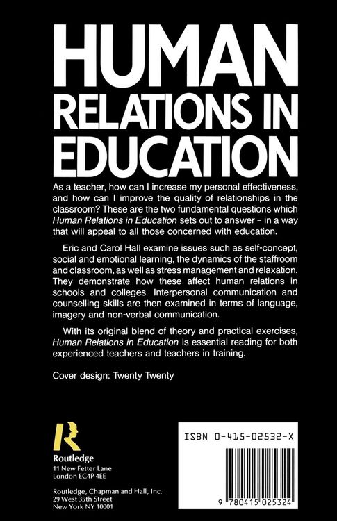 Produktbild: Human Relations in Education