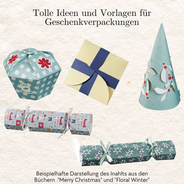 Produktbild: Verbastelbares Weihnachtsbuch: Merry Christmas. Papierdesigns zum Ausschneiden, Verbasteln & Dekorieren.