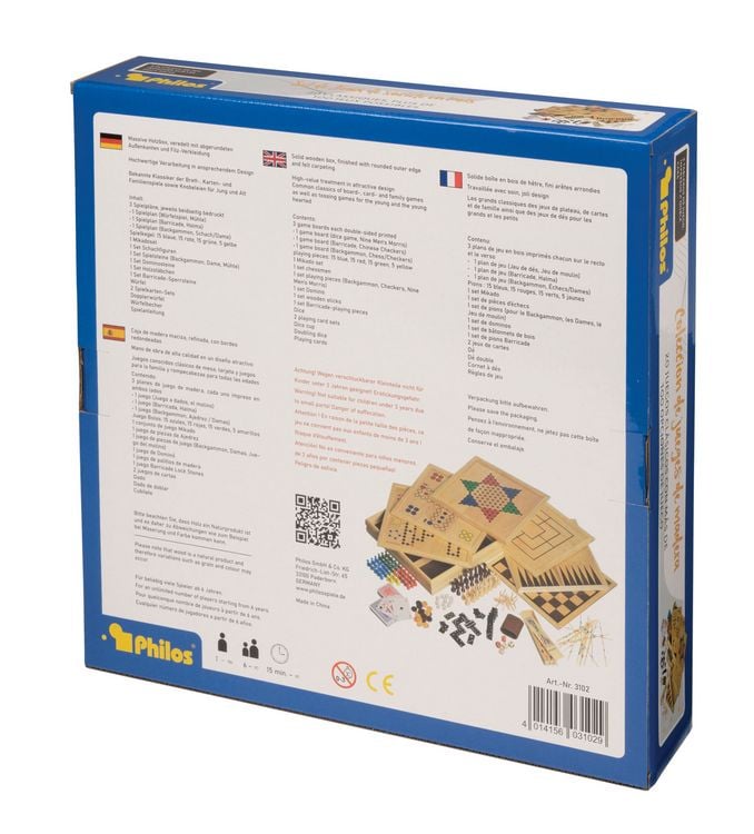 Produktbild: Philos 3102 - Holz Spielesammlung mit 100 Spielm&ouml;glichkeiten