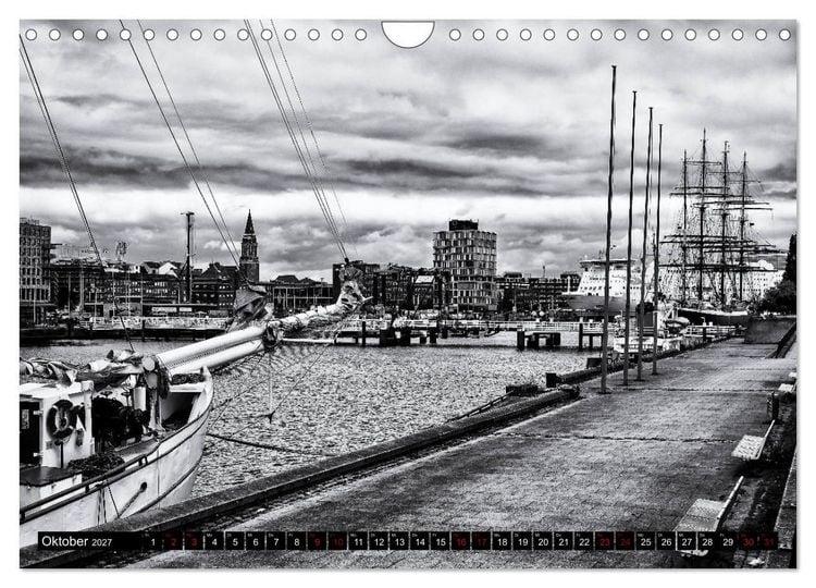 Produktbild: Ein Blick auf Kiel (Wandkalender 2027 DIN A4 quer), CALVENDO Monatskalender