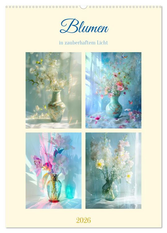 Produktbild: Blumen in zauberhaftem Licht (Wandkalender 2026 DIN A2 hoch), CALVENDO Monatskalender