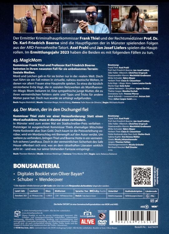 Produktbild: Tatort - Team M&uuml;nster (Thiel & Boerne) - Ermittlungsjahr 2023