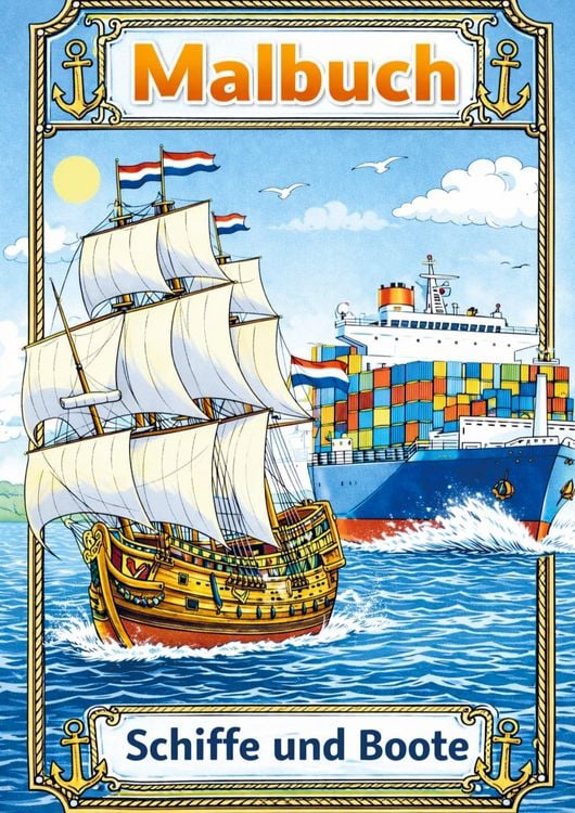 Produktbild: Malbuch, Boote und Schiffe.