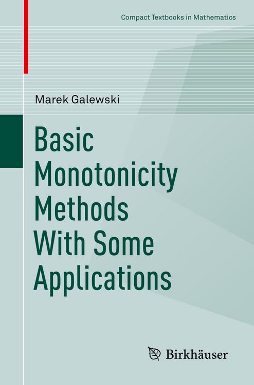 Produktbild: Basic Monotonicity Methods with Some Applications