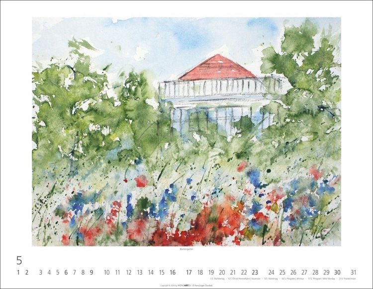 Produktbild: Zwischen Himmel und Erde Kalender 2027 - Aquarelle von Hans-J&uuml;rgen Gaudeck