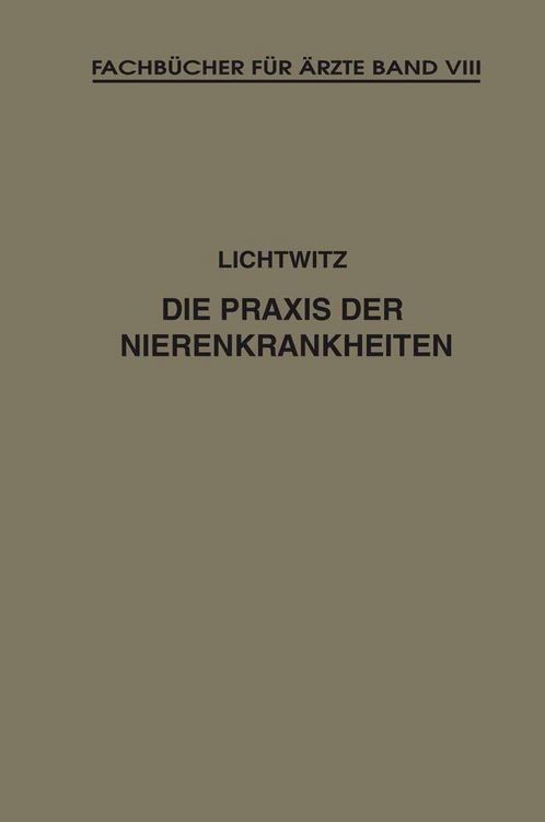 Produktbild: Die Praxis der Nierenkrankheiten