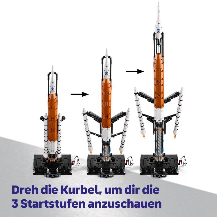 Produktbild: LEGO Technic 42221 NASA Artemis SLS-Schwerlastrakete, Modellbau Kinder