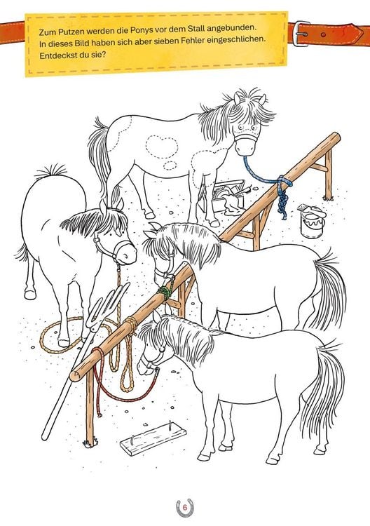 Produktbild: Conni Gelbe Reihe (Besch&auml;ftigungsbuch): Mein liebstes Mal- und Spielbuch: Ponys
