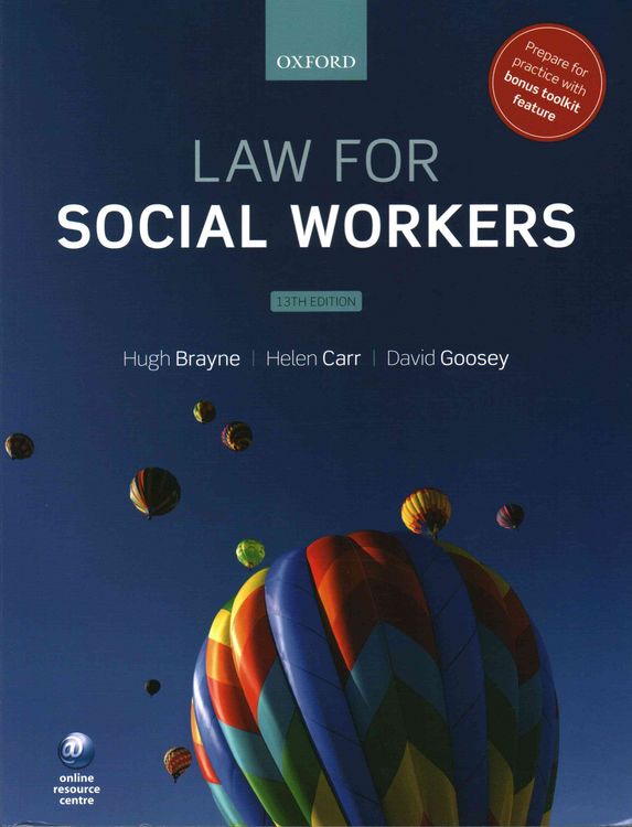 Produktbild: Brayne, H: Law for Social Workers