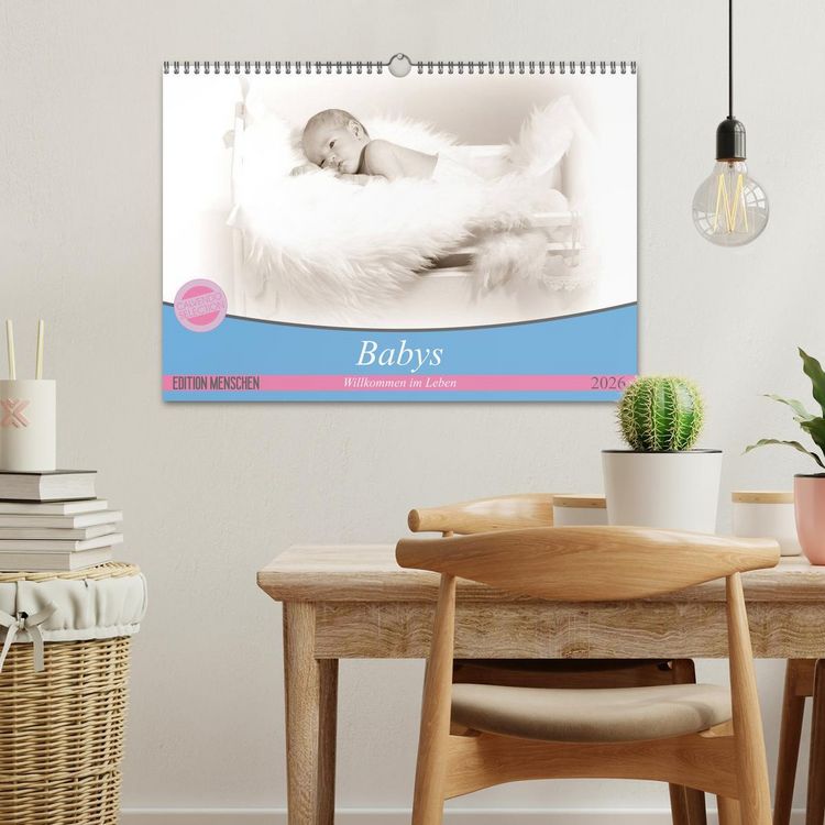 Produktbild: Babys - Willkommen im Leben (Wandkalender 2026 DIN A3 quer), CALVENDO Monatskalender