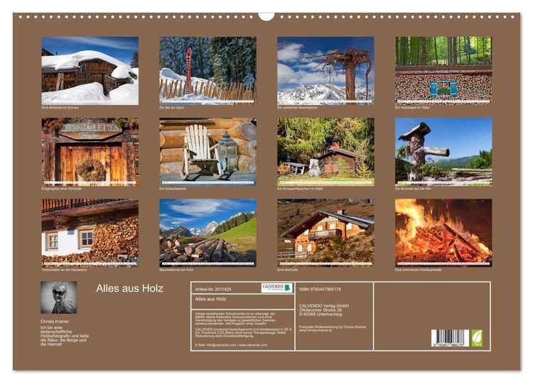 Produktbild: Alles aus Holz (Wandkalender 2026 DIN A2 quer), CALVENDO Monatskalender