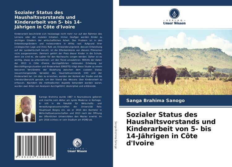 Produktbild: Sozialer Status des Haushaltsvorstands und Kinderarbeit von 5- bis 14-J&auml;hrigen in C&ocirc;te d'Ivoire