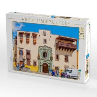 Produktbild: CALVENDO Puzzle Kolumbushaus, Las Palmas de Gran Canaria | 1000 Teile Lege-Gr&ouml;&szlig;e 64x48cm Foto-Puzzle f&uuml;r gl&uuml;ckliche Stunden