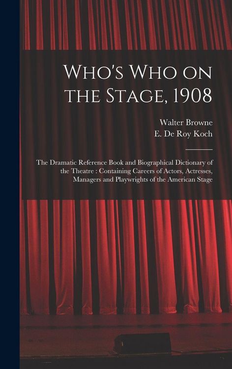 Produktbild: Who's Who on the Stage, 1908