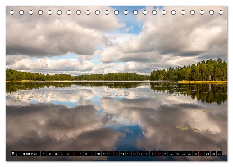 Produktbild: S&uuml;dliches Finnland (Tischkalender 2026 DIN A5 quer), CALVENDO Monatskalender