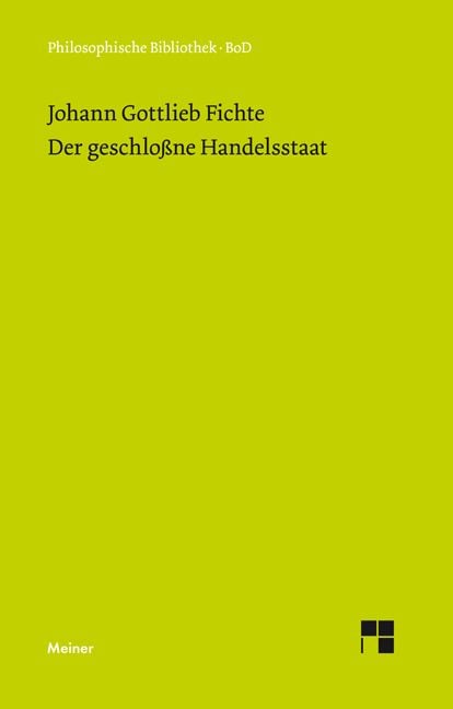 Produktbild: Der geschlossne Handelsstaat