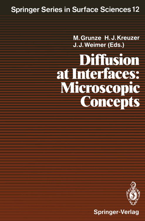 Produktbild: Diffusion at Interfaces: Microscopic Concepts