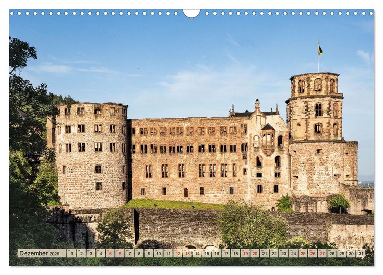 Produktbild: Am Neckar zwischen T&uuml;bingen und Heidelberg (Wandkalender 2026 DIN A3 quer), CALVENDO Monatskalender