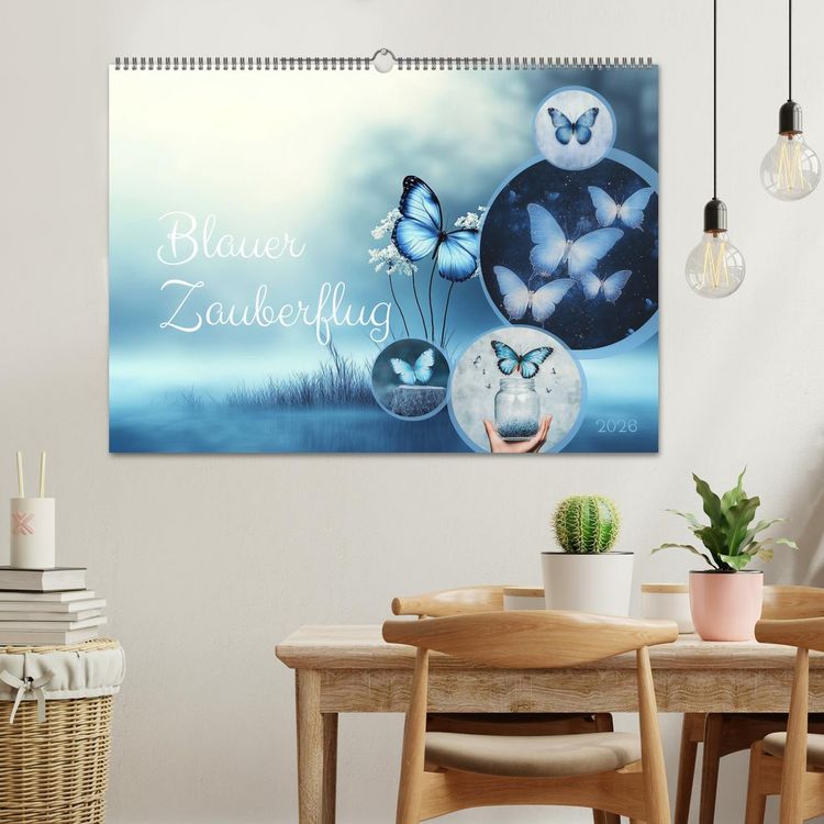 Produktbild: Blauer Zauberflug (Wandkalender 2026 DIN A2 quer), CALVENDO Monatskalender