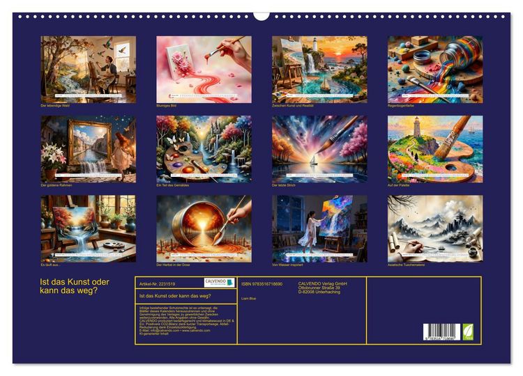 Produktbild: Ist das Kunst oder kann das weg? (Wandkalender 2026 DIN A2 quer), CALVENDO Monatskalender