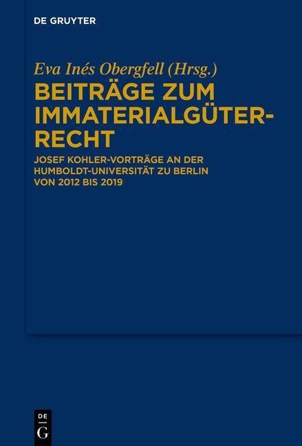 Produktbild: Beitr&auml;ge zum Immaterialg&uuml;terrecht