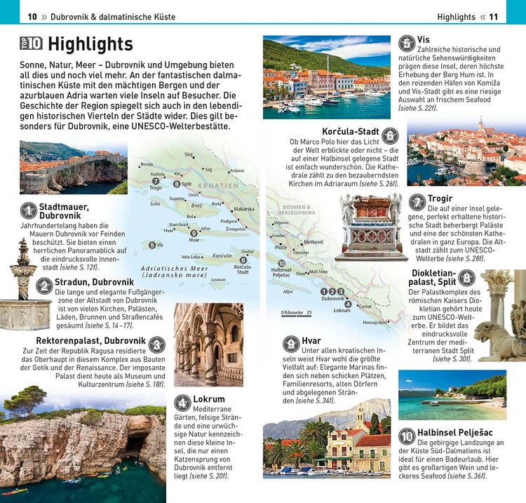 Produktbild: TOP10 Reisef&uuml;hrer Dubrovnik & Dalmatinische K&uuml;ste