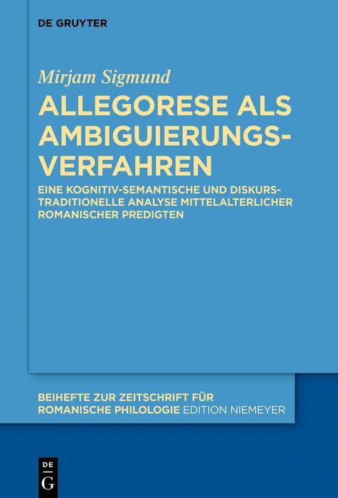 Produktbild: Allegorese als Ambiguierungsverfahren