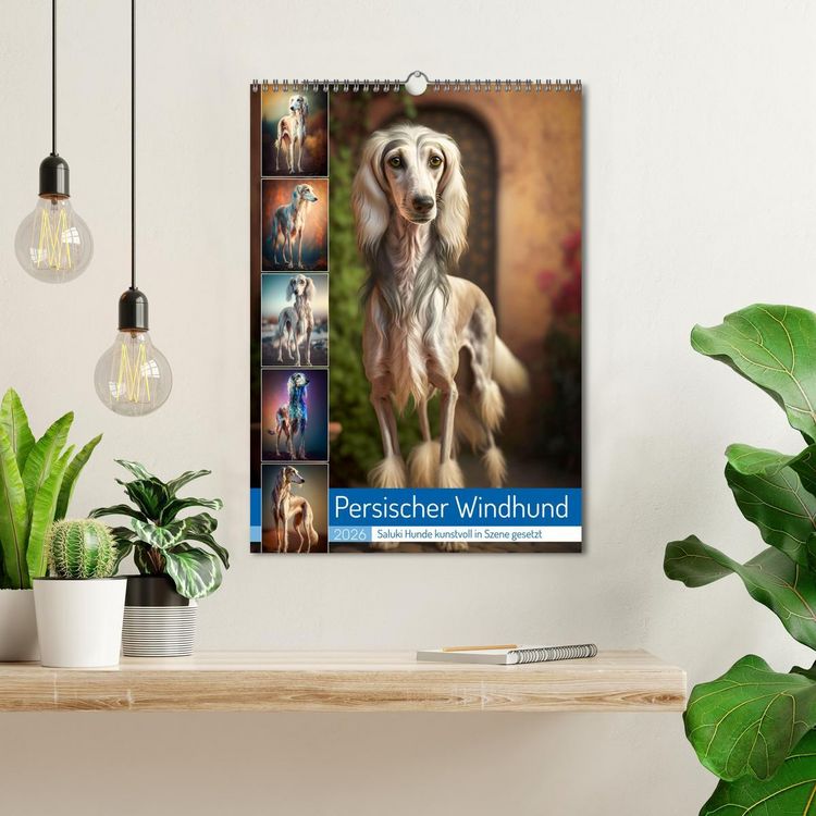 Produktbild: Persischer Windhund (Wandkalender 2026 DIN A3 hoch), CALVENDO Monatskalender