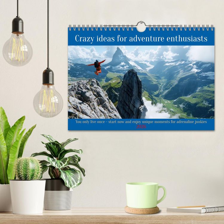 Produktbild: Crazy ideas for adventure enthusiasts (Wall Calendar 2026 DIN A4 landscape), CALVENDO 12 Month Wall Calendar