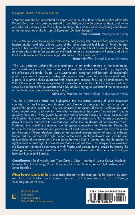 Produktbild: Eurasianism and the European Far Right