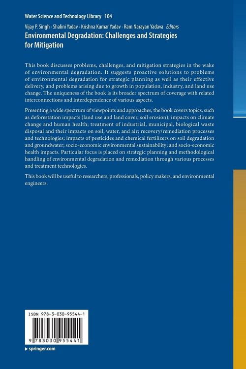 Produktbild: Environmental Degradation: Challenges and Strategies for Mitigation
