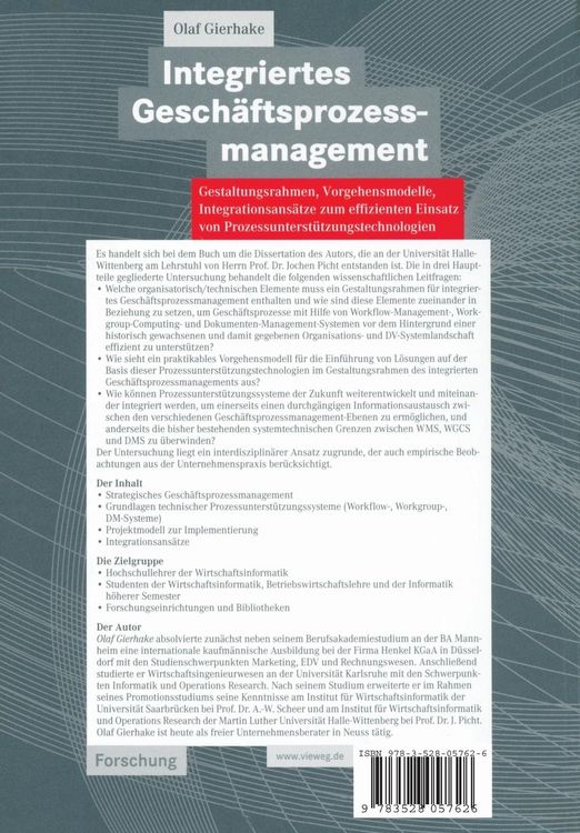 Produktbild: Integriertes Gesch&auml;ftsprozessmanagement